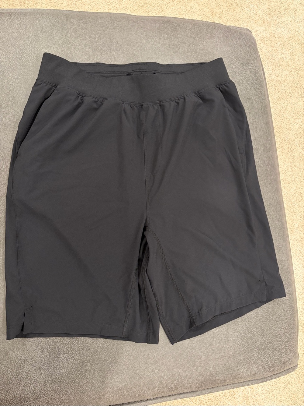 Zella Men's Black Athletic Med. Drawstring Performance Shorts
